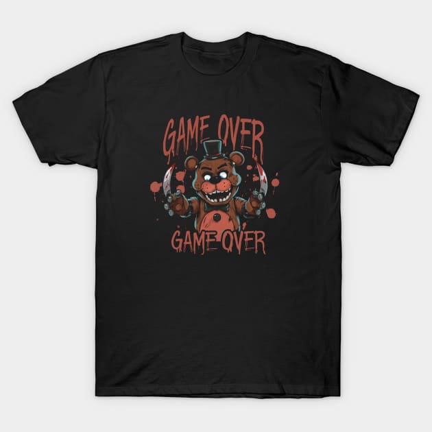 I Survived Five Nights At Freddy's Pizzeria T-Shirt by Aldrvnd